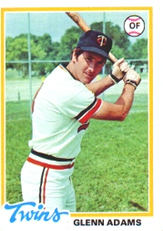 1978 Topps Baseball Cards      497     Glenn Adams